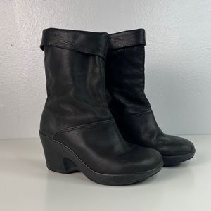 Dansko Wedge Bootie Black Size 6.5 or 7 (37)